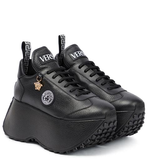 versace triplatform sneakers|Versace Triplatform Wedge Sneakers Multi (Women's).